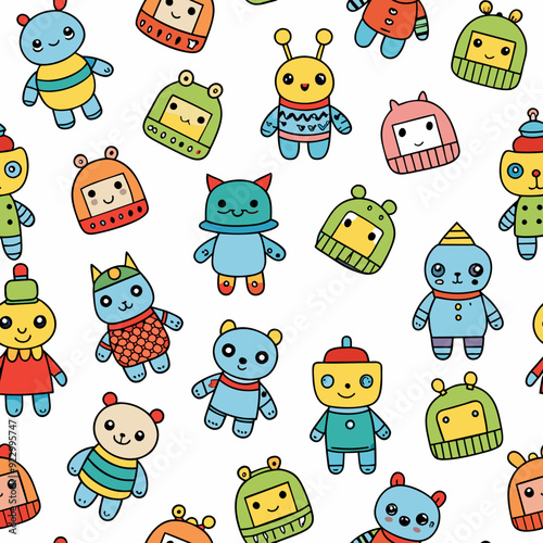 Seamless Pattern Toys