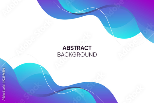 Colorful background template with blue and purple gradient colors. Design with liquid form.