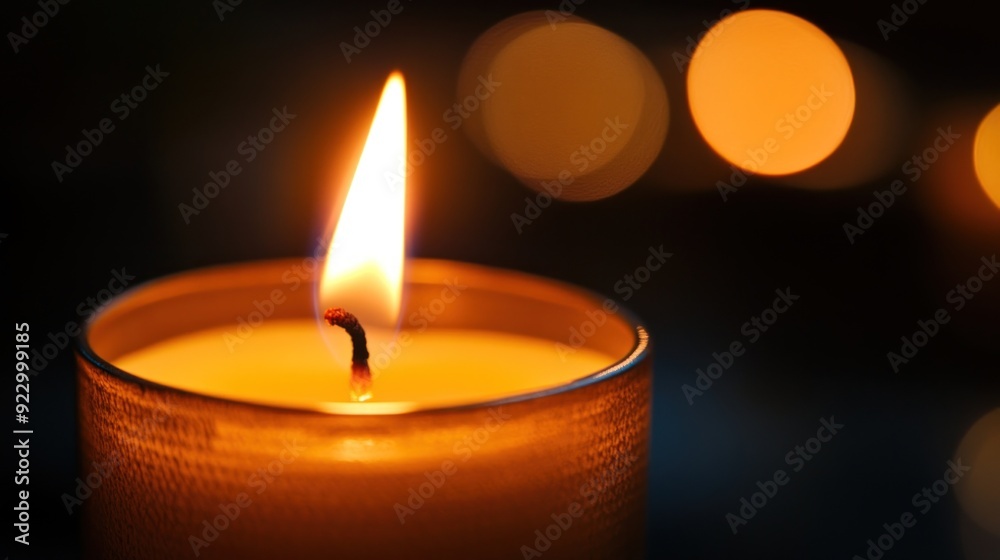 A Single Candle Flame in the Dark A Single Candle Flame in the Dark