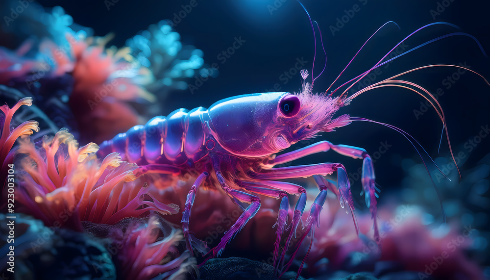 flusskrebs, garnele, meeresfrüchte, crustacean, krabbe, neon, glühend, lila, violet, farbe, wasser, unter, türkis, leuchtend, neu, close up, y2k, design, durchsichtig, pink, schwimmend, ad flusskrebs, garnele, meeresfrüchte, crustacean, krabbe, neon, glühend, lila, violet, farbe, wasser, unter, türkis, leuchtend, neu, close up, y2k, design, durchsichtig, pink, schwimmend, ad