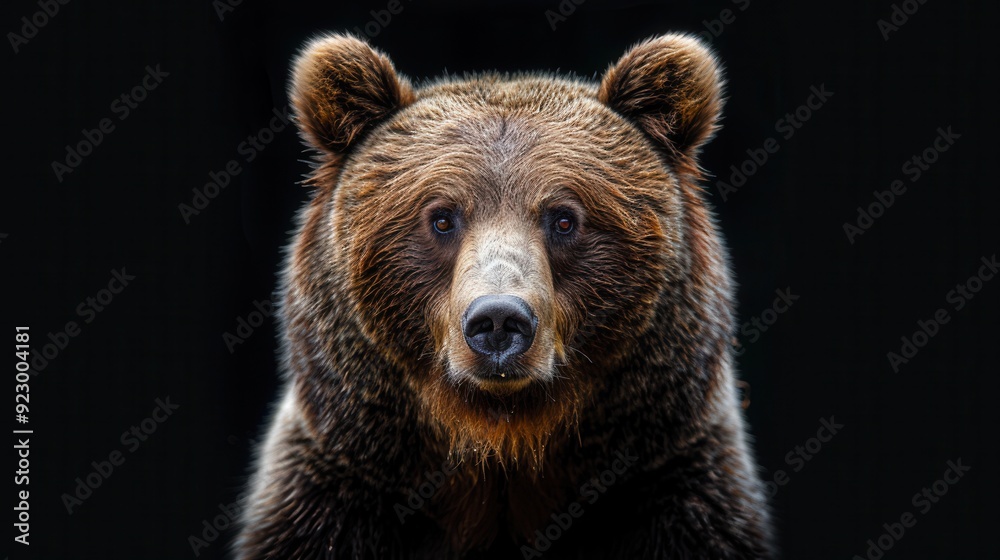 A bear with a big brown nose and brown fur A bear with a big brown nose and brown fur