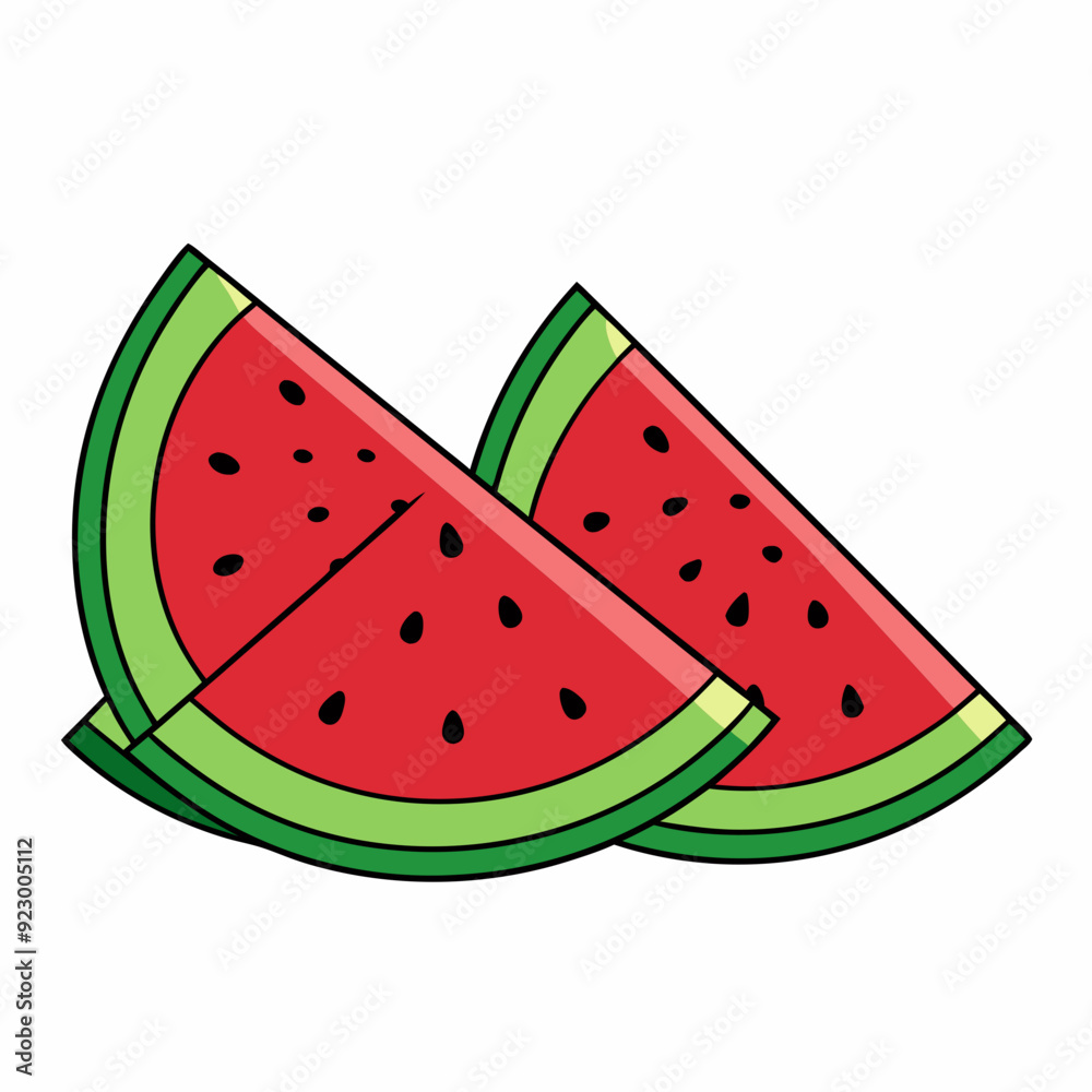 Watermelon Slices art vector illustration Watermelon Slices art vector illustration