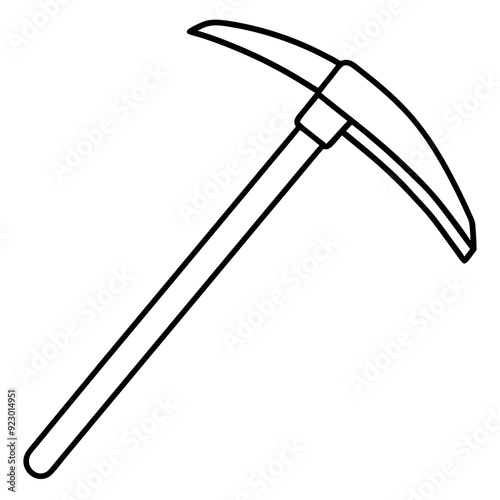Pickaxe art vector illustration