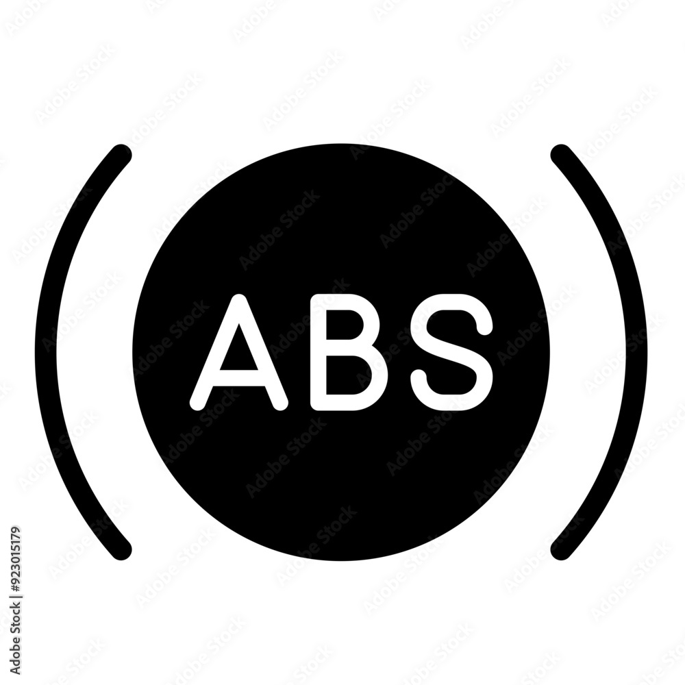 Anti-lock Brake System Indicator icon Anti-lock Brake System Indicator icon