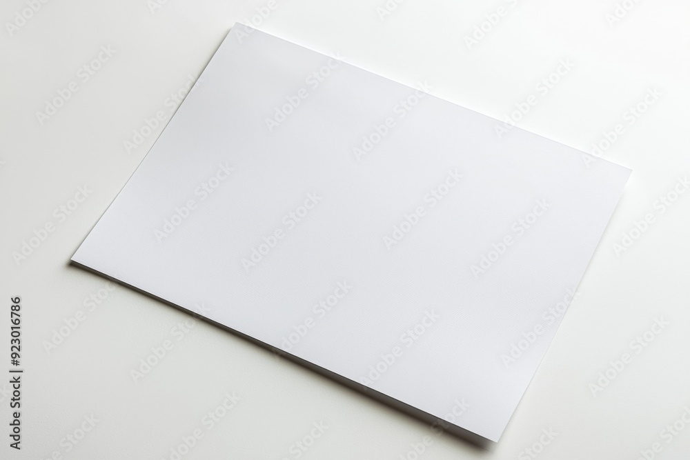 Blank A4 Paper Mockup on Isolated Background created with Generative AI Blank A4 Paper Mockup on Isolated Background created with Generative AI
