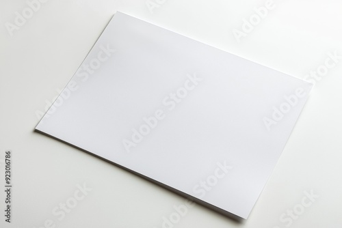 Blank A4 Paper Mockup on Isolated Background created with Generative AI