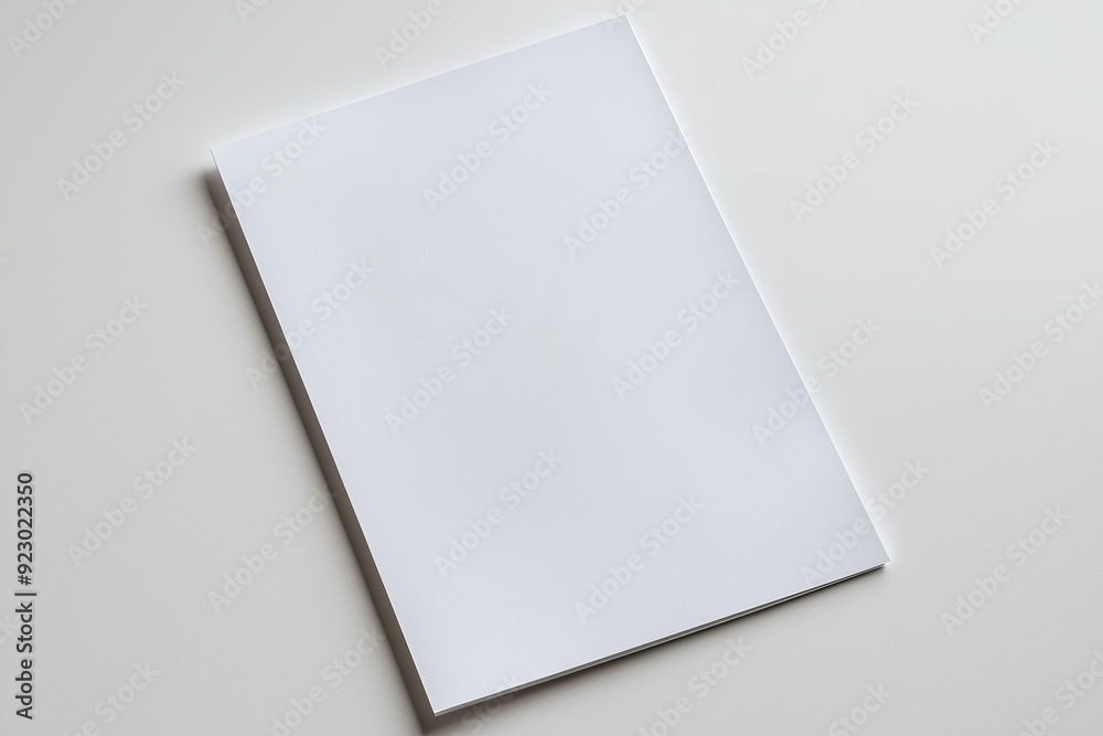 Blank A4 Paper Mockup on Isolated Background created with Generative AI Blank A4 Paper Mockup on Isolated Background created with Generative AI