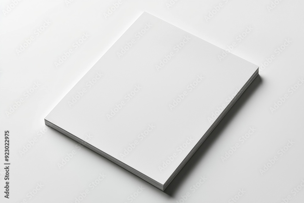 Blank A4 Paper Mockup on Isolated Background created with Generative AI Blank A4 Paper Mockup on Isolated Background created with Generative AI