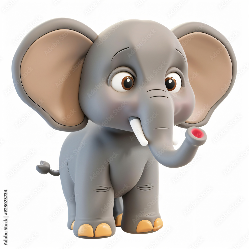 elephant cartoon plastic 3d clay isolated elephant cartoon plastic 3d clay isolated