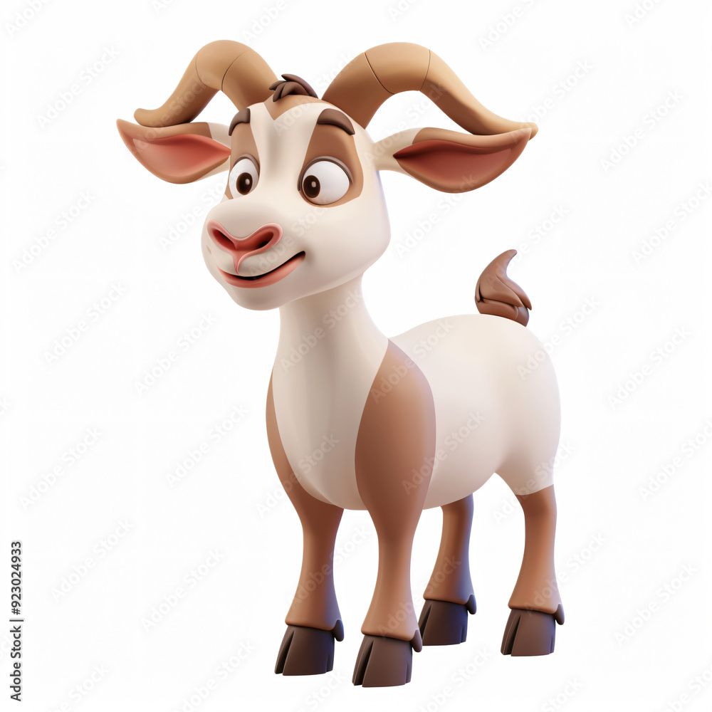 goat cartoon plastic 3d clay isolated goat cartoon plastic 3d clay isolated