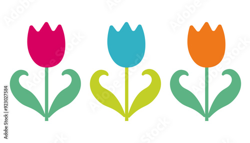 カラフルチューリップ