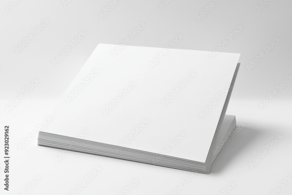 Blank A4 Paper Mockup on Isolated Background created with Generative AI