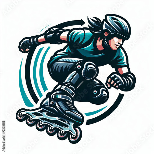 logo club rollerblade, vector, editing