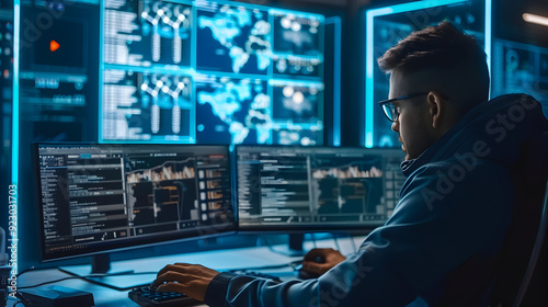 Wallpaper Mural Cyber attacks cripple government websites digital warriors breaching fortresses of data the frontlines of a new age conflict Torontodigital.ca