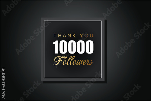 10000 OR 10K followers celebration. Thank you 10000   followers congratulation template banner. banner for social 10K friends and followers. celebrate subscribers and followers.
