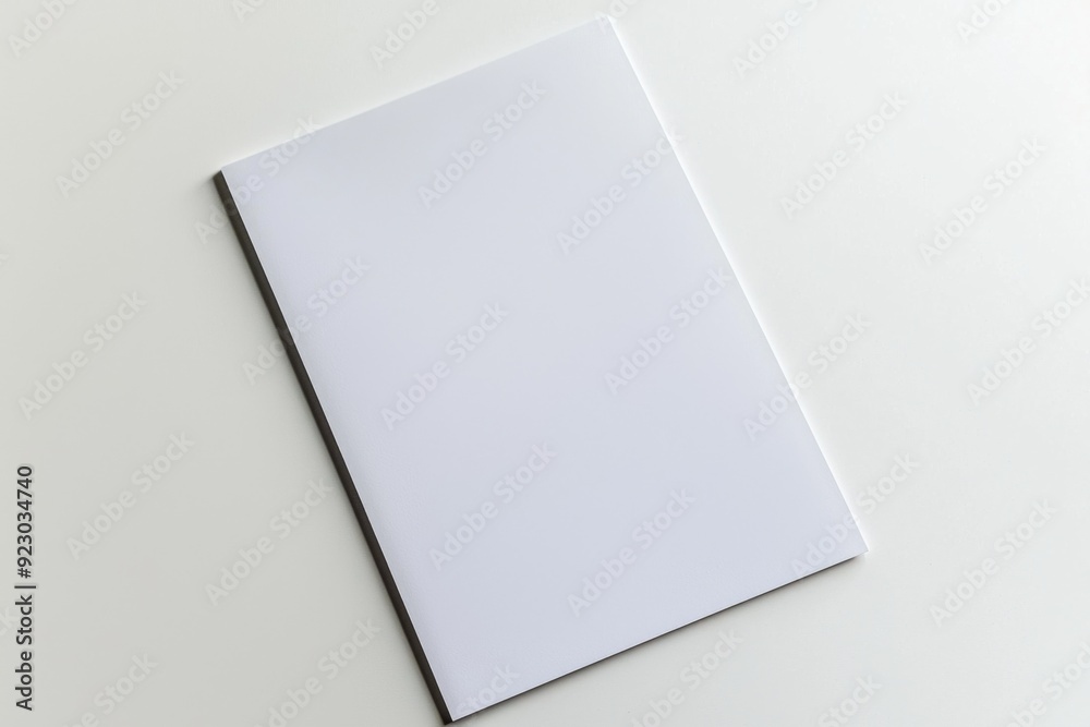 Blank A4 Paper Mockup on Isolated Background created with Generative AI Blank A4 Paper Mockup on Isolated Background created with Generative AI