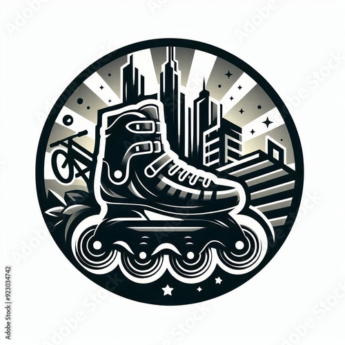 logo club rollerblade, vector, editing