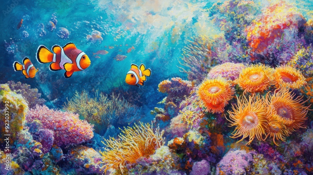 Obraz premium Colorful Underwater World