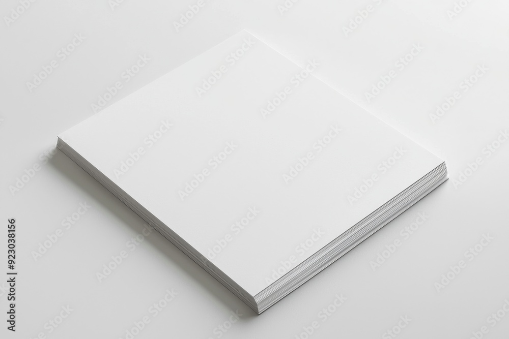Blank A4 Paper Mockup on Isolated Background created with Generative AI Blank A4 Paper Mockup on Isolated Background created with Generative AI