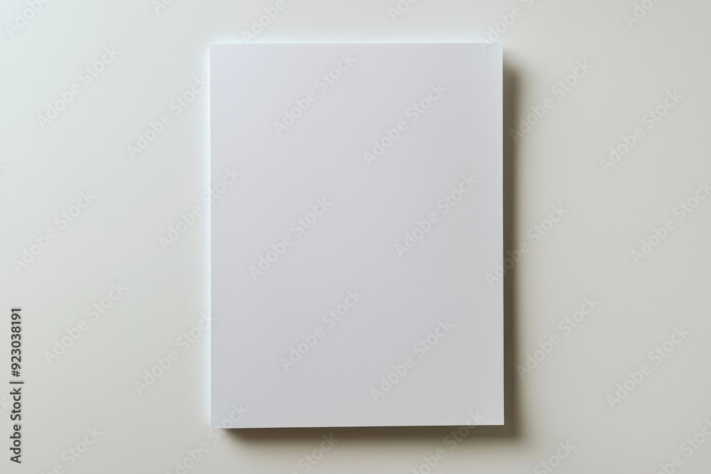 Blank A4 Paper Mockup on Isolated Background created with Generative AI Blank A4 Paper Mockup on Isolated Background created with Generative AI