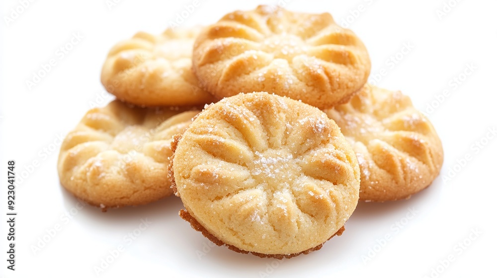 Butter cookies isolated on a white background. Butter cookies isolated on a white background.