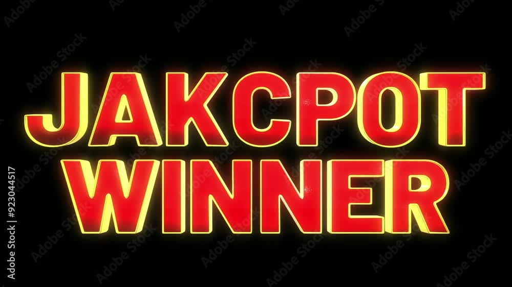 Jakcpot Winner animation text with cinematic intro style, black and green background motion graphics. Jakcpot Winner animation text with cinematic intro style, black and green background motion graphics.