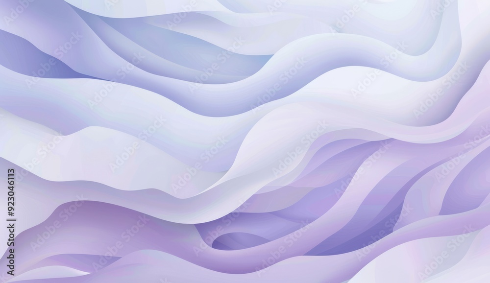 Abstract Purple and White Waves Abstract Purple and White Waves
