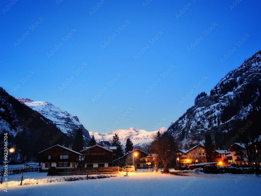 Fototapeta premium Winter in Gressoney