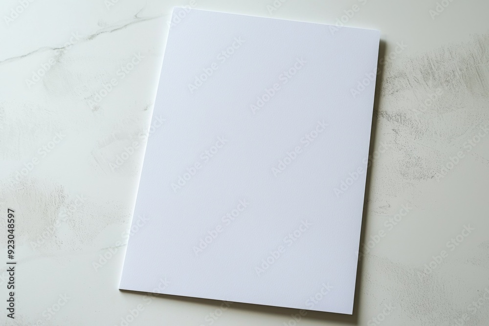 Blank A4 Paper Mockup on Isolated Background created with Generative AI Blank A4 Paper Mockup on Isolated Background created with Generative AI
