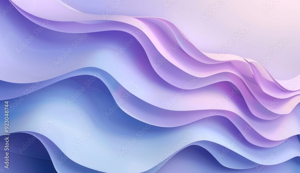 Abstract Wavy Background, Purple and Blue Abstract Wavy Background, Purple and Blue