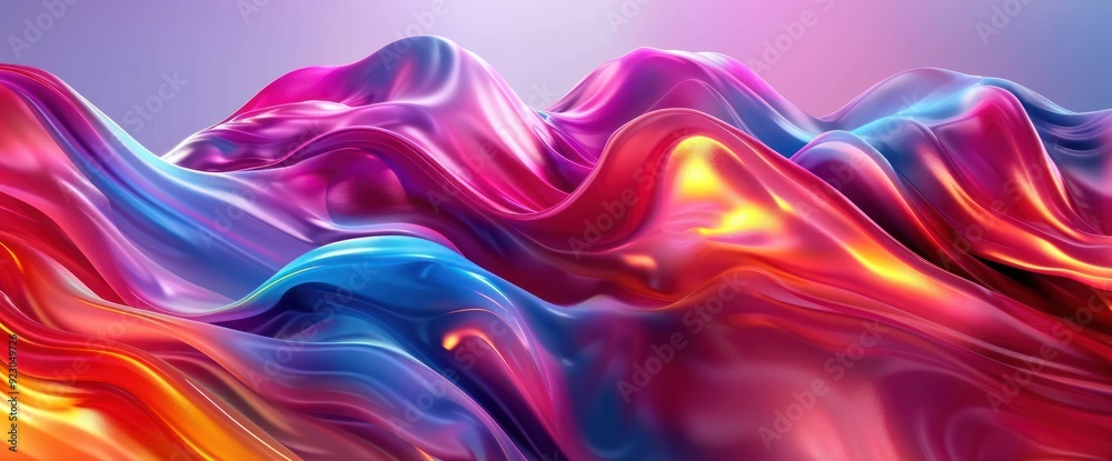 Abstract Shiny Liquid Waves Abstract Shiny Liquid Waves