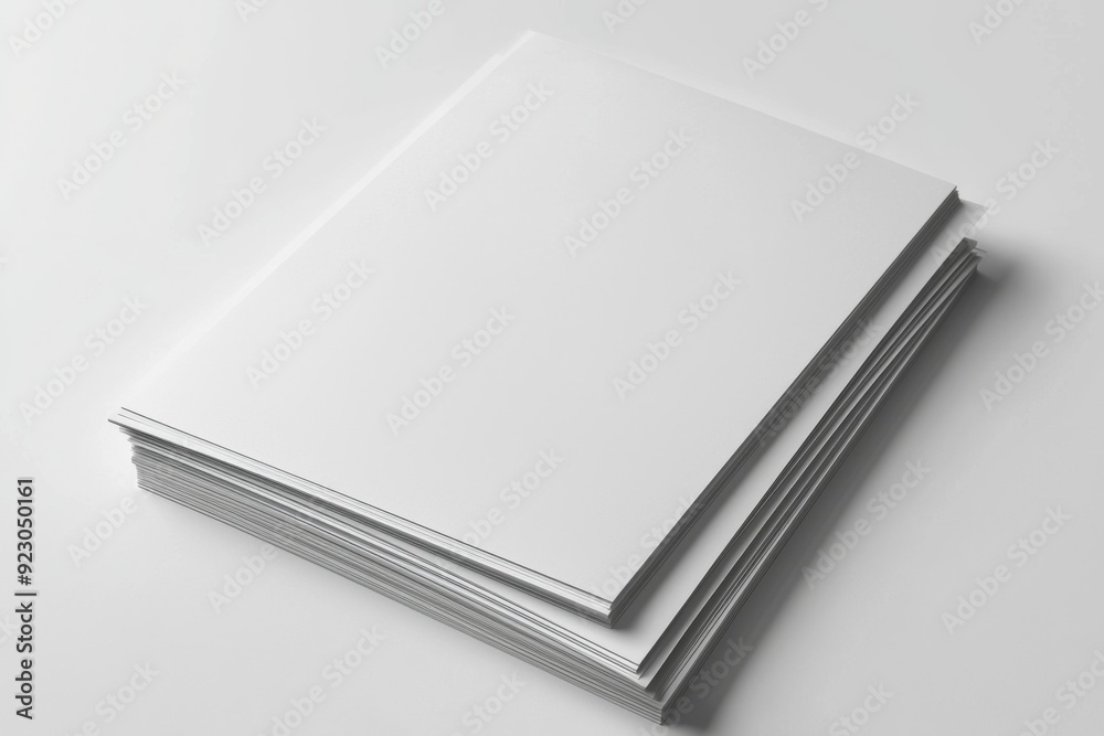 Blank A4 Paper Mockup on Isolated Background created with Generative AI Blank A4 Paper Mockup on Isolated Background created with Generative AI