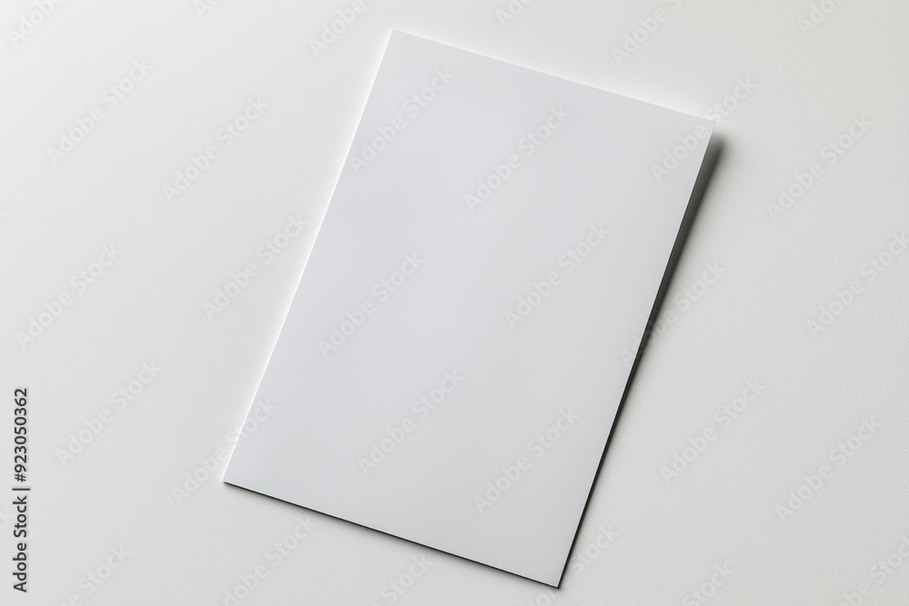 Blank A4 Paper Mockup on Isolated Background created with Generative AI Blank A4 Paper Mockup on Isolated Background created with Generative AI