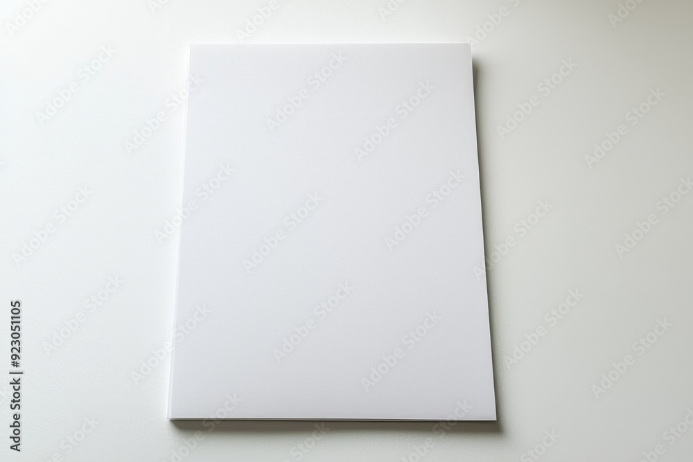 Blank A4 Paper Mockup on Isolated Background created with Generative AI Blank A4 Paper Mockup on Isolated Background created with Generative AI