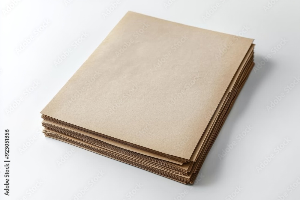 Blank A4 Paper Mockup on Isolated Background created with Generative AI Blank A4 Paper Mockup on Isolated Background created with Generative AI