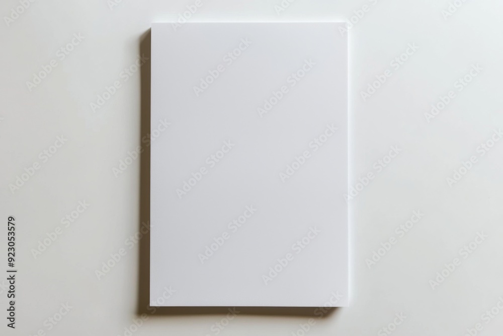 Blank A4 Paper Mockup on Isolated Background created with Generative AI Blank A4 Paper Mockup on Isolated Background created with Generative AI