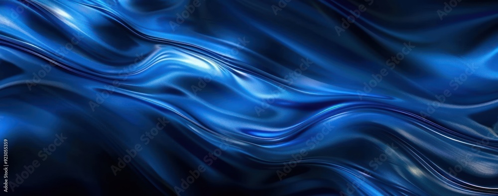 Abstract Blue Liquid Waves Abstract Blue Liquid Waves