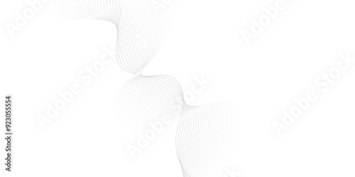 Premium background design with diagonal line pattern in grey colour. Gray Silver abstract vector background. Undulate Grey Wave Swirl, frequency sound wave, twisted curve lines with blend effect. 