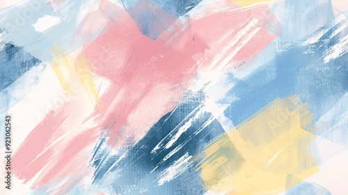 Abstract design brush stokes on white background.