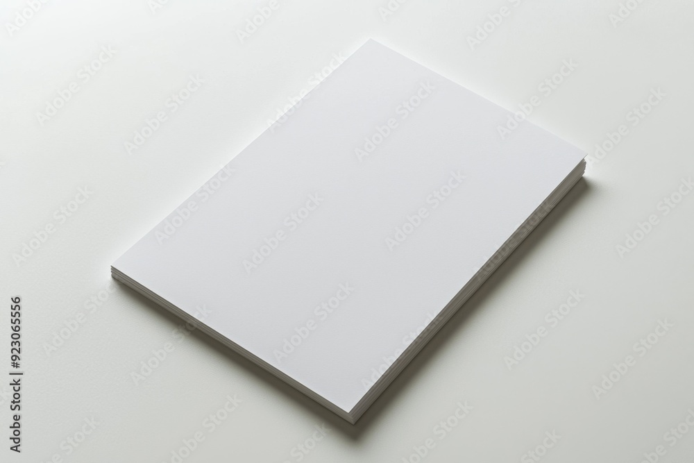 Blank A4 Paper Mockup on Isolated Background created with Generative AI Blank A4 Paper Mockup on Isolated Background created with Generative AI