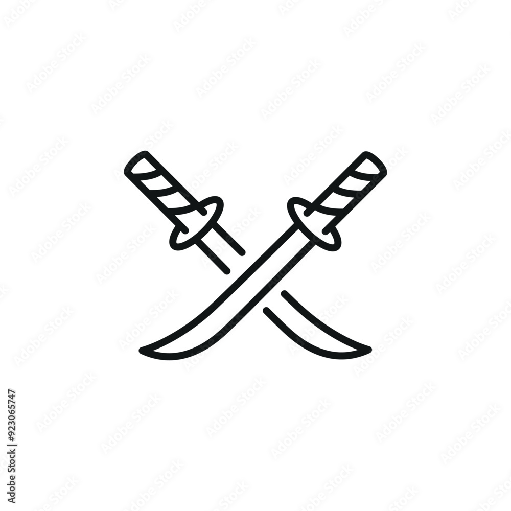 Katana Swords icon. Simple Katana Swords icon for social media, app, and web design. Vector illustration. Katana Swords icon. Simple Katana Swords icon for social media, app, and web design. Vector illustration.