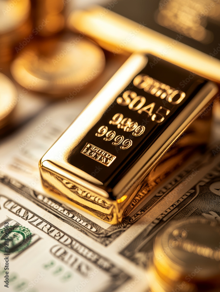 Global gold business investment market. AI generative. Global gold business investment market. AI generative.