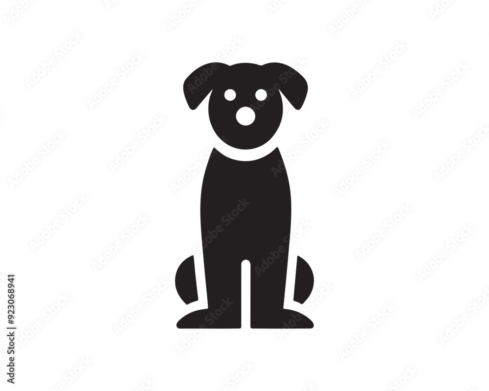 Dog head icon. Silhouette simple. Flat style. Cartoon dog face. Logo design template. Vector illustration Animal Logotype concept. Dog head icon. Silhouette simple. Flat style. Cartoon dog face. Logo design template. Vector illustration Animal Logotype concept.