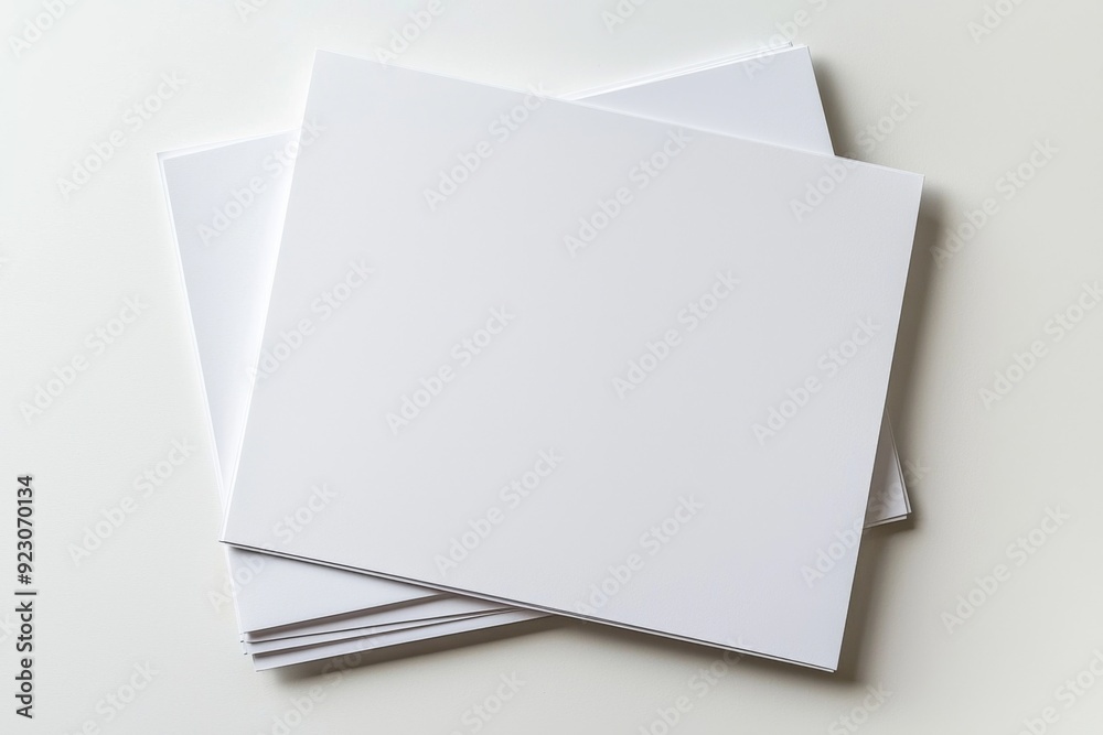 Blank A4 Paper Mockup on Isolated Background created with Generative AI Blank A4 Paper Mockup on Isolated Background created with Generative AI