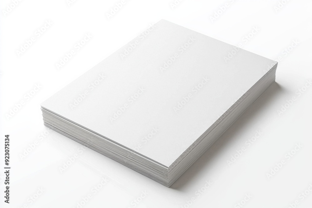 Blank A4 Paper Mockup on Isolated Background created with Generative AI Blank A4 Paper Mockup on Isolated Background created with Generative AI