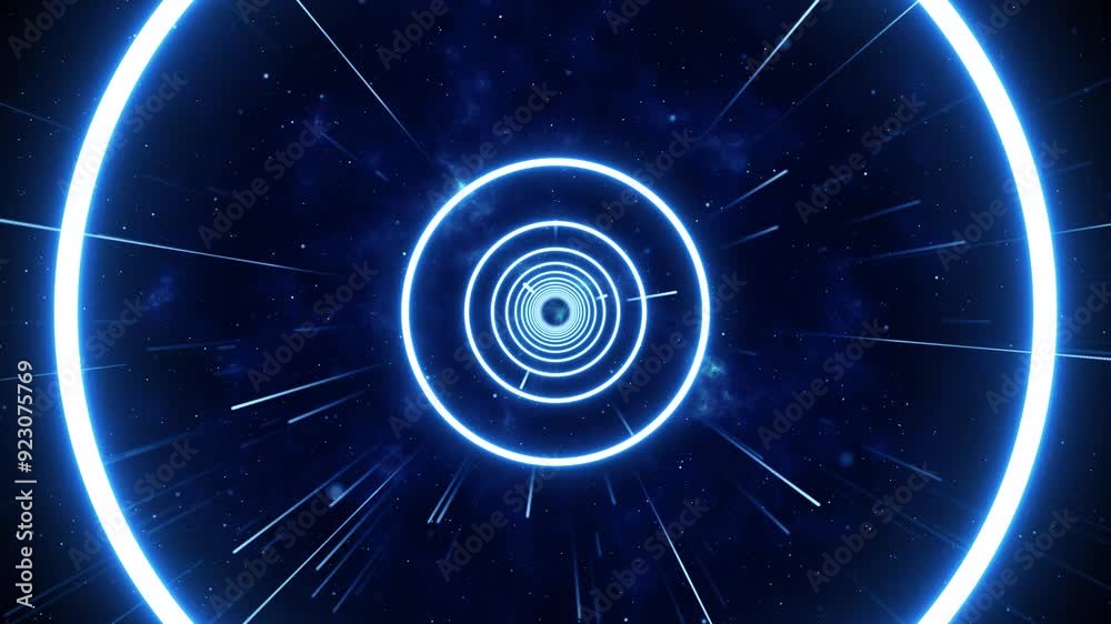 VJ light event particles concert dance game edm music stage party openers titles led neon tunnel abstract background loop