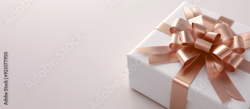 White gift box with red bow . isolated on white background,  White gift box with a red bow on white background. 3D rendering, White gift boxes with red ribbon on pink background. 3d rendering. 
