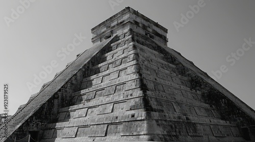 Wallpaper Mural The imposing pyramid of El Castillo with a clear sky in the background, emphasizing its grandeur and historical importance. Torontodigital.ca