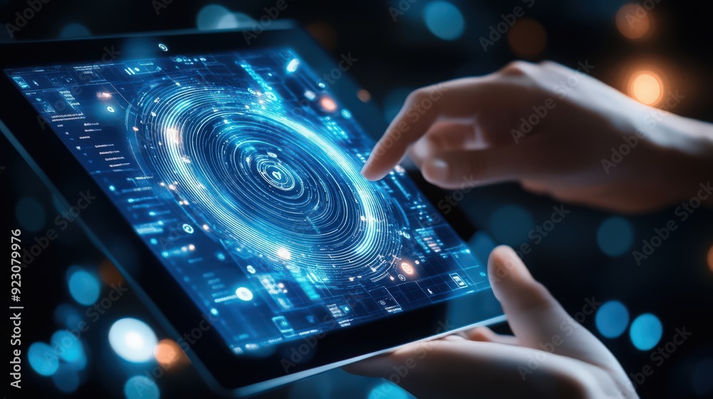 The integration of biometric security systems into digital tablets enhances data protection for businesses, The integration of biometric security systems into digital tablets enhances data protection for businesses,