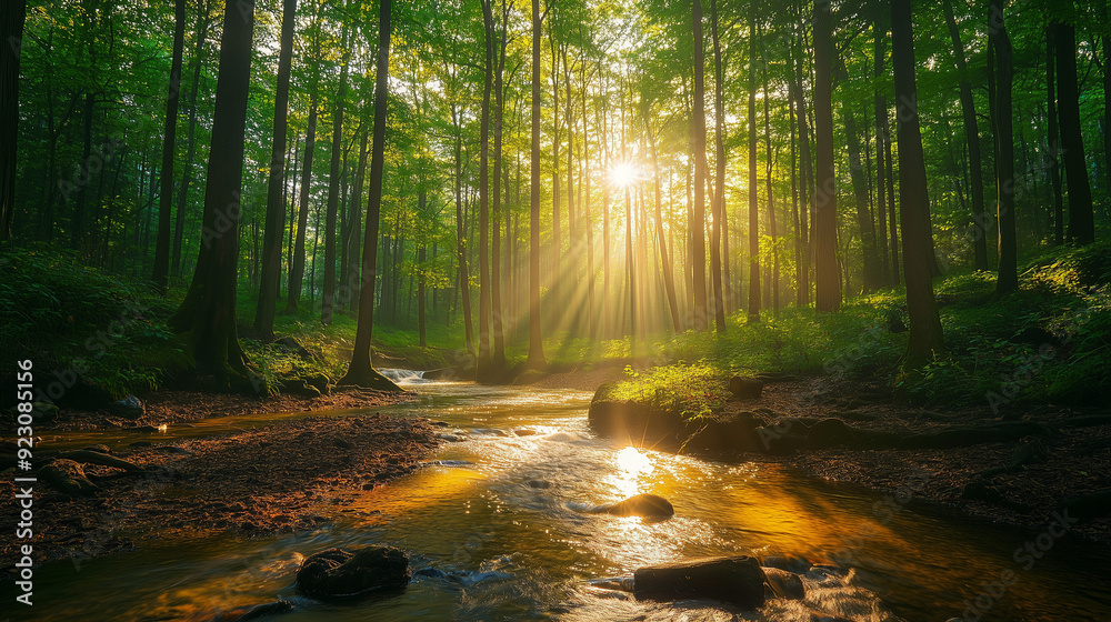 Obraz premium morning in the forest